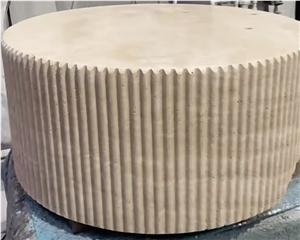 Honed Beige Natural Travertine Coffee Tea Table Furniture
