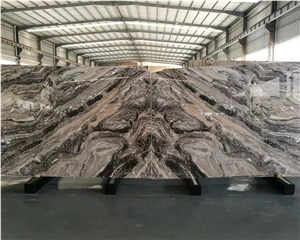 Luxury Venetian Brown Marble Round Custom Design Coffee Table
