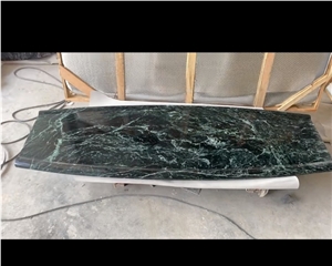 Natural Empress Green Marble Stone Console Tea Coffee Table