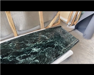 Natural Empress Green Marble Stone Console Tea Coffee Table
