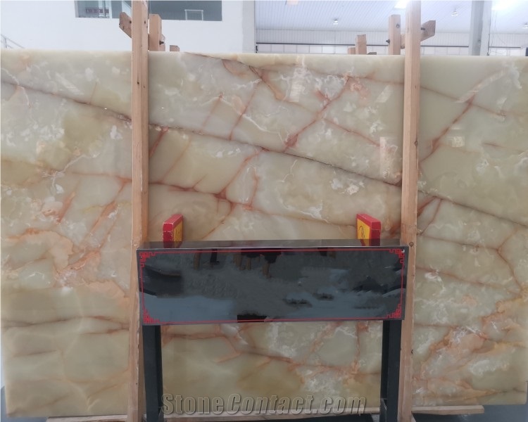 Natural Luxury Polished Light Green Jade Onyx Slab