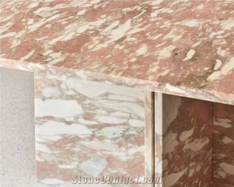 Natural Pink Norwegian Rose Marble Slabs Tiles Floor Wall