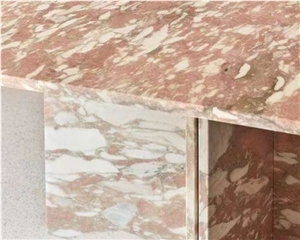 Natural Pink Norwegian Rose Marble Slabs Tiles Floor Wall