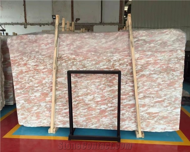 Natural Pink Norwegian Rose Marble Slabs Tiles Floor Wall