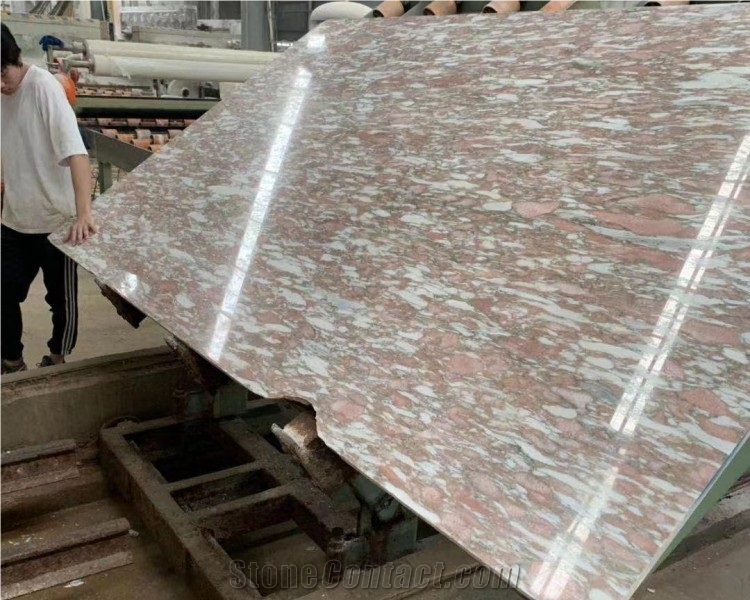 Natural Pink Norwegian Rose Marble Slabs Tiles Floor Wall