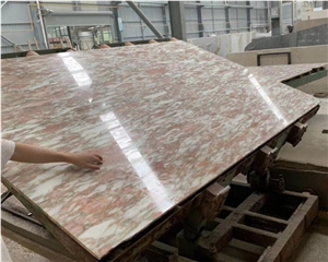 Natural Pink Norwegian Rose Marble Slabs Tiles Floor Wall