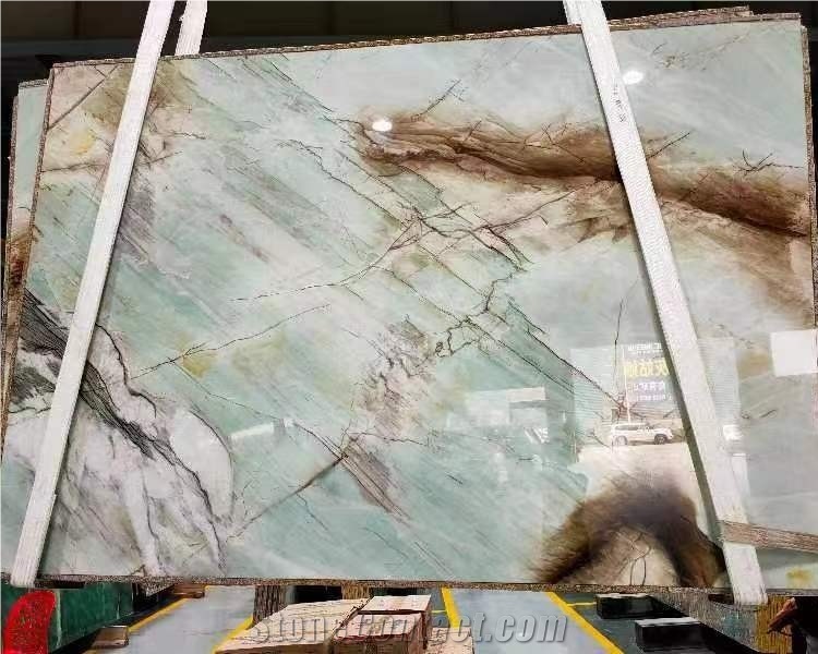 Natural Quartzite Cristallo Tiffany Quartzite Slabs Tiles For Wall