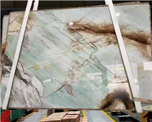 Natural Quartzite Cristallo Tiffany Quartzite Slabs Tiles For Wall