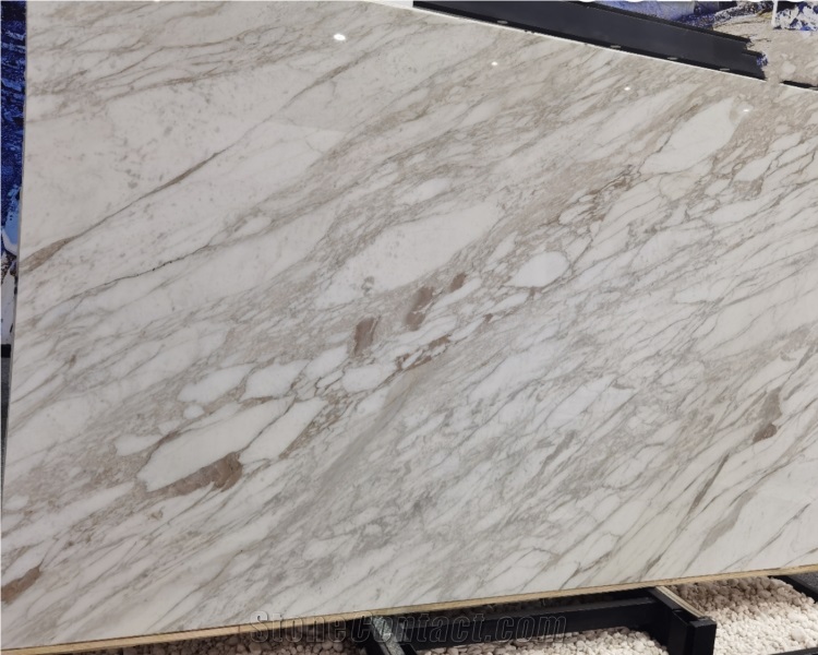 Natural White Stone Calacatta Gold Marble For Countertop