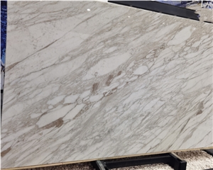 Natural White Stone Calacatta Gold Marble For Countertop