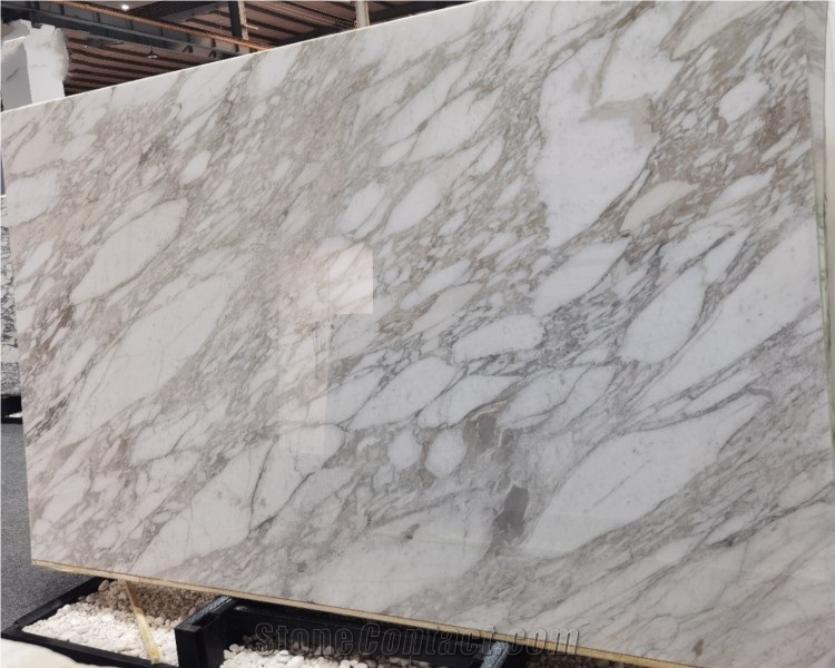Natural White Stone Calacatta Gold Marble For Countertop