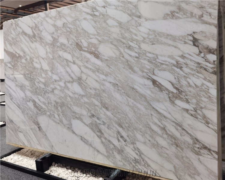 Natural White Stone Calacatta Gold Marble For Countertop