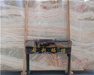 Popular Rainbow Multi Colored Onyx Slabs