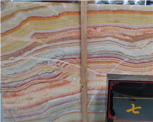 Popular Rainbow Multi Colored Onyx Slabs