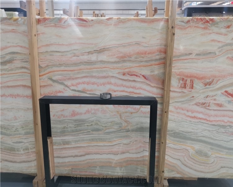 Popular Rainbow Multi Colored Onyx Slabs