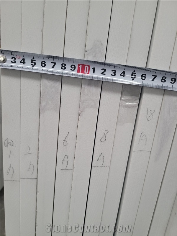 Good Quality Calacatta White Quartz Big Slabs