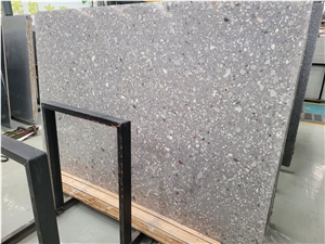 Hot Grey Terrazzo Slab