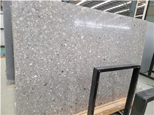 Hot Grey Terrazzo Slab