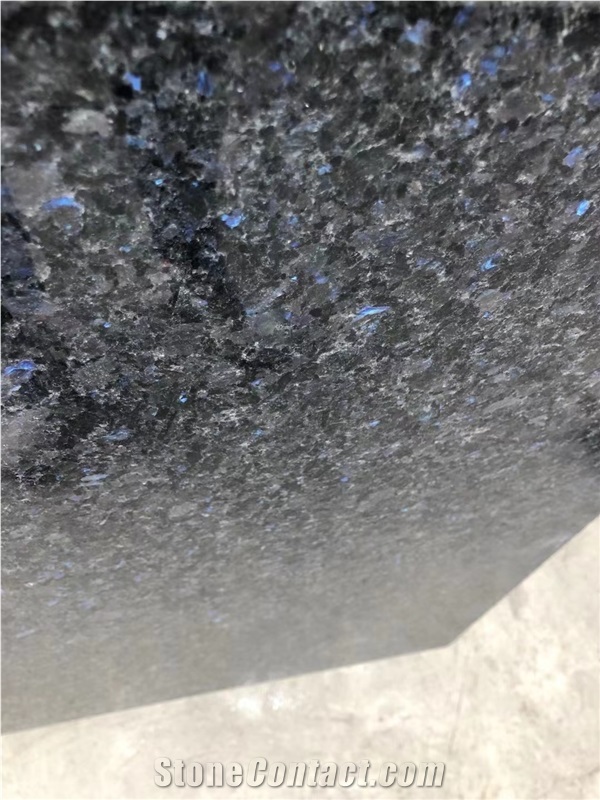 Angola Black Blue In The Night Granite Slab Polished