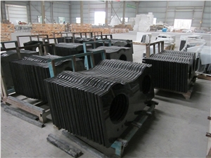China Black Granite Bathroom Countertops, Vanity Tops Polish