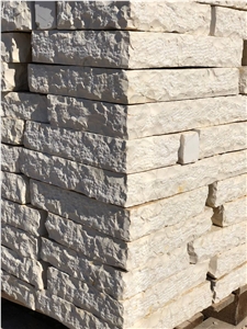 Yellow Hewn Caps, Masonry Building Stone