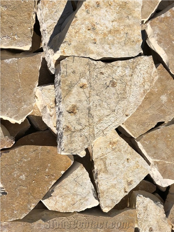 Yellow Hewn Caps, Masonry Building Stone