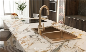 Porcelain Slabs Gold White