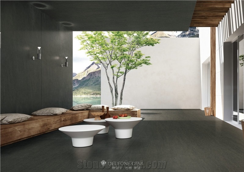 Porcelain Slabs Rock Black