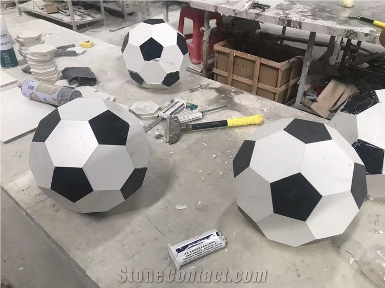 Sintered Stone Football And Waterjet Ball