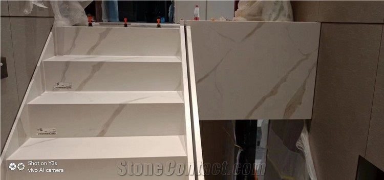 Sintered Stone Staircase Steps