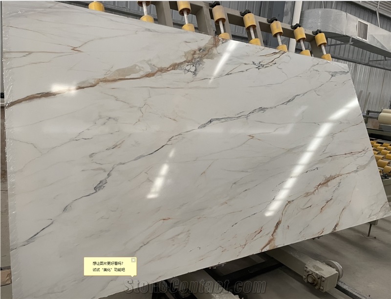 3D Print Calacatta Gold Artificial Marble Slab