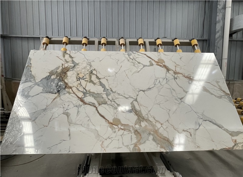 3D Print Calacatta Gold Artificial Marble Slab