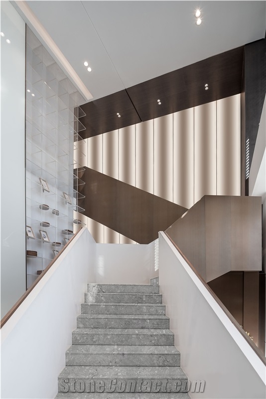 Artificial Grey Marble Stairs