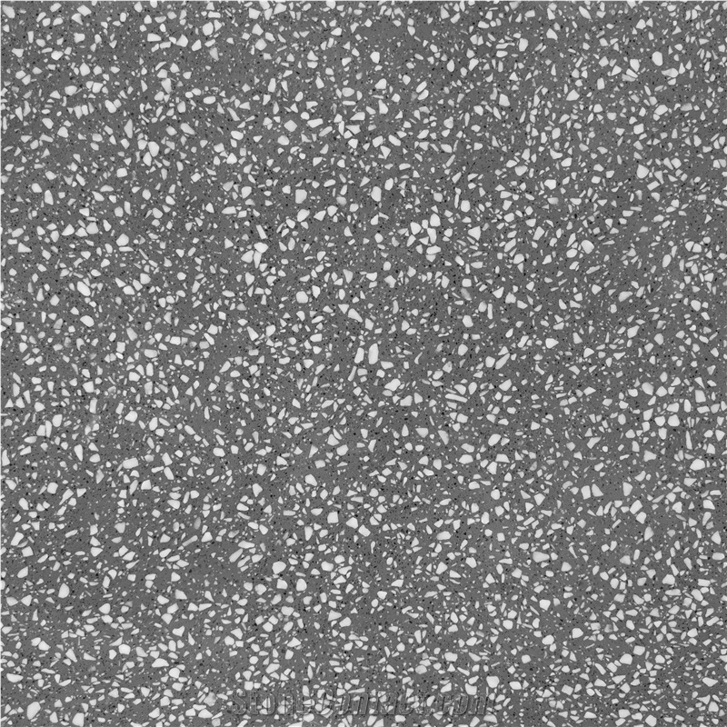 Grey Cement Terrazzo Inorganic Stone Wall