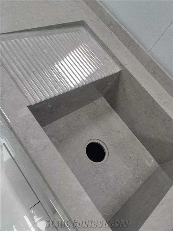 Victoria Grey Highly Imitated Natural Marble Bath Top