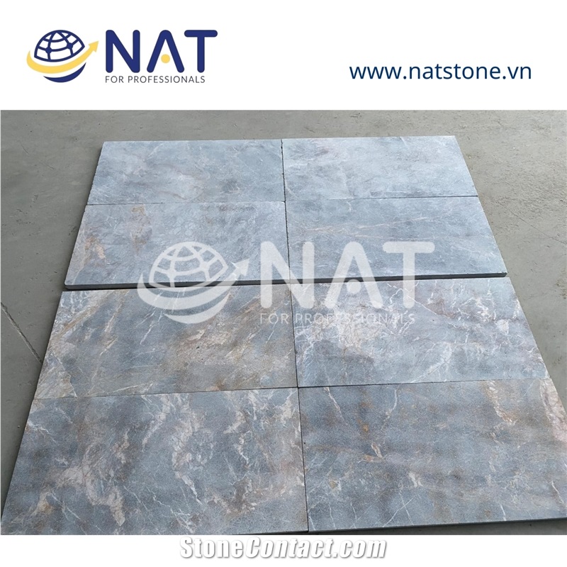 Vietnam Grey Multicolor Marble Sanded Sandblasted For Paving