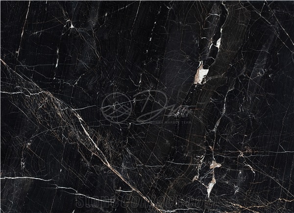 Persian 3D Black Marble Slab And Tile
