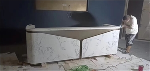 Calacatta White Marble Reception Tables Calacatta White Marble Reception Tables