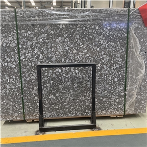 Artificial Polished Grey Terrazzo Stone Slabs For Floor Wall