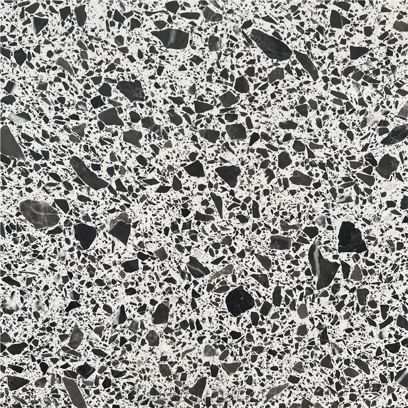 Customized Popular Design Cappuccino Grey Terrazzo Stone