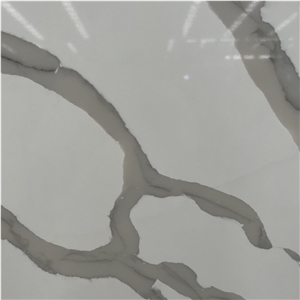 Good Design Calacatta White Quartz Slab For Hotel Wall Decor