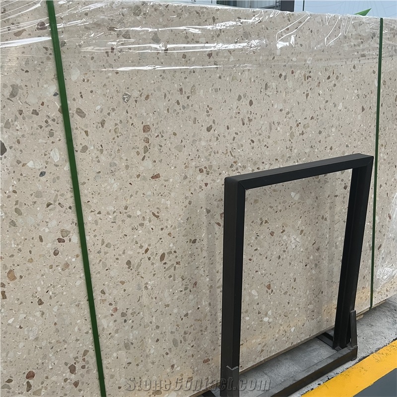 Wholesale Cheap Price New Design Royal Beige Terrazzo Stone