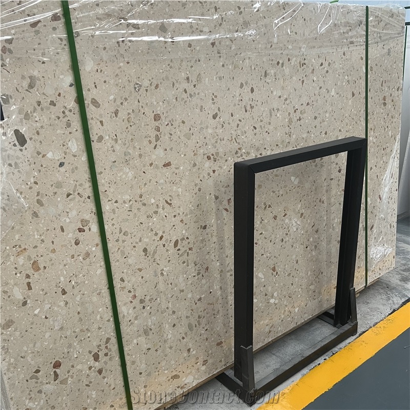 Wholesale Cheap Price New Design Royal Beige Terrazzo Stone