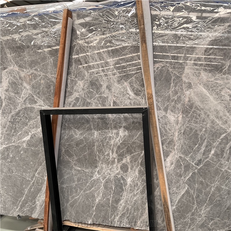 Good Price Light Color Hermes Grey Marble Slab For Home Wall