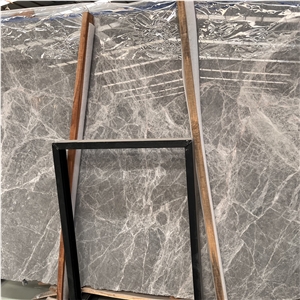 Good Price Light Color Hermes Grey Marble Slab For Home Wall