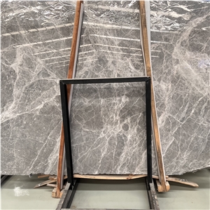 Good Price Light Color Hermes Grey Marble Slab For Home Wall