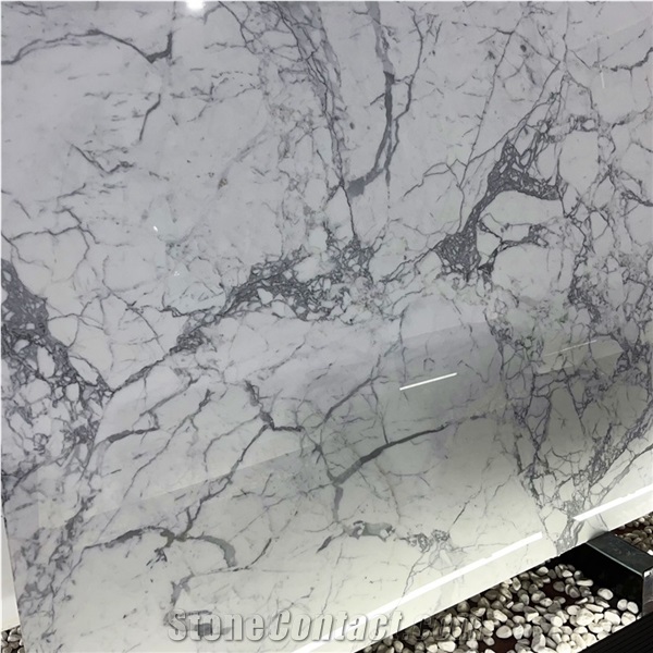 High Quality Statuario White Marble Slabs For Wall And Floor