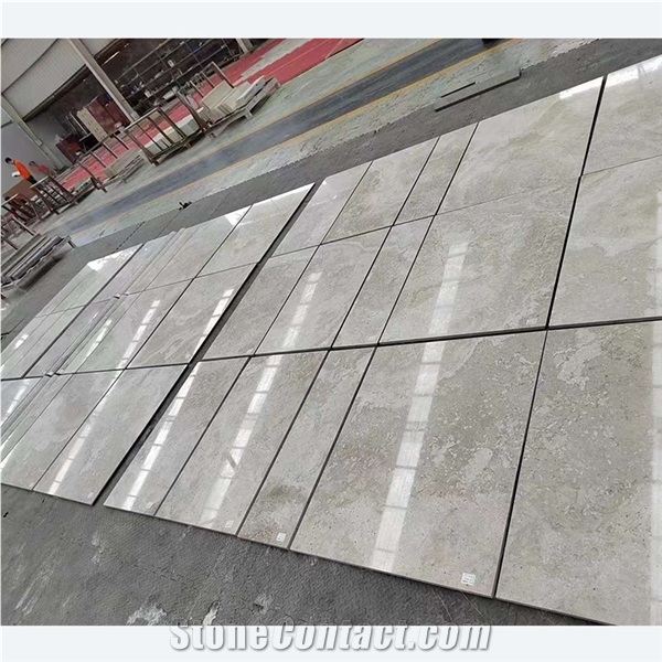 Wholesale Polished Light Grey Marble Slabs Project Material
