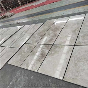Wholesale Polished Light Grey Marble Slabs Project Material