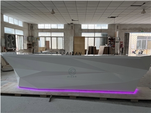 Solid Surface Top Bar Counter Restaurant Countertop